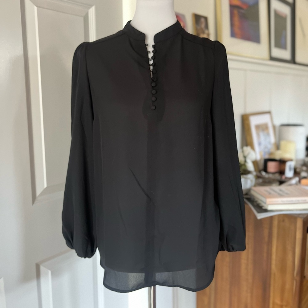 Nanette by Nanette Lepore Black Blouse